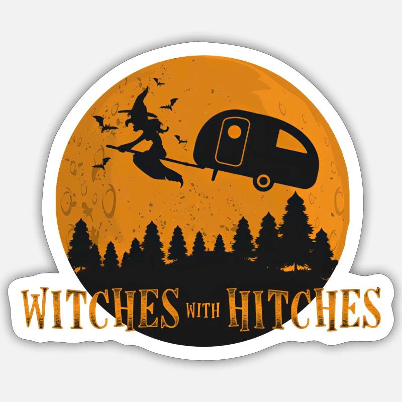 HEXEN MIT HEXEN - Sticker Größe S (10 x 10 cm) - Mattweiß
