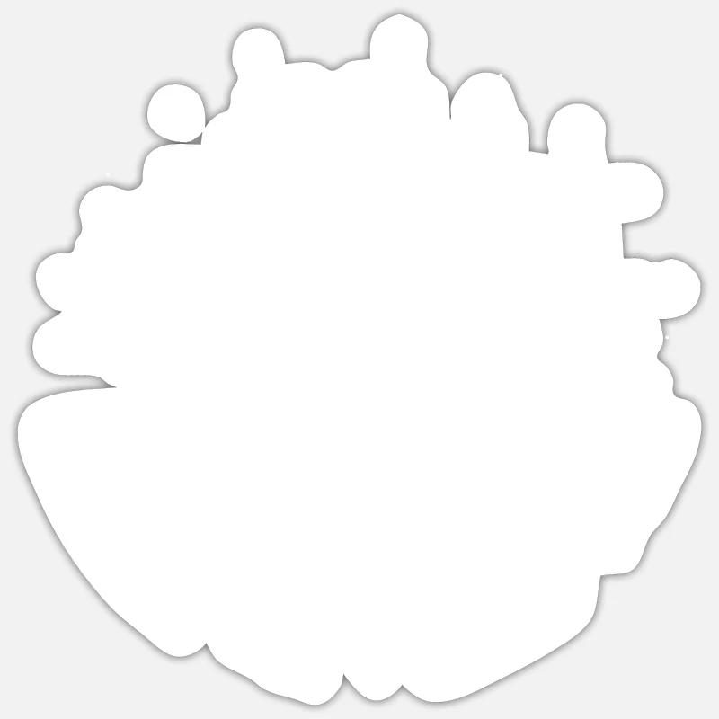 Mountain Range Night Sky Sticker Größe S (10 x 10 cm)