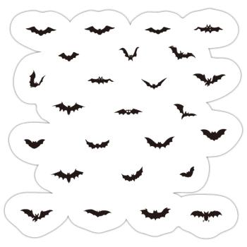Halloween Bats Bundle 02 - Sticker size S (10 x 10 cm) - white matte - Front