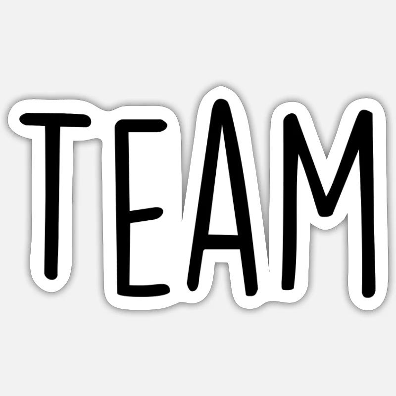 Equipe - Sticker taille S (10 x 10 cm) - blanc mat