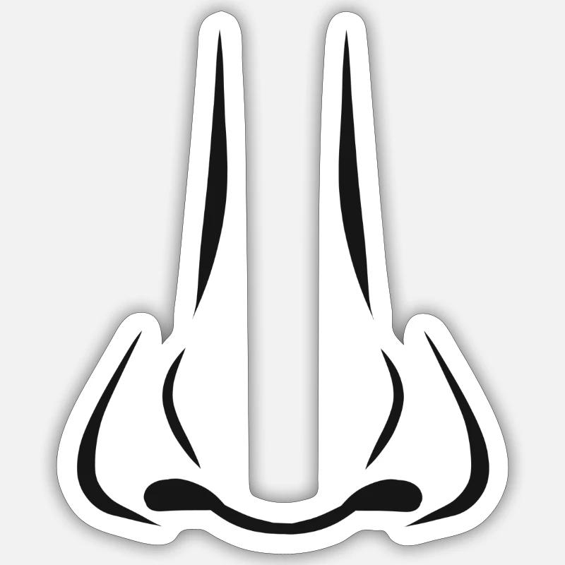 Nez odeur cadeau nose odeur idée cadeau Sticker taille S (10 x 10 cm)