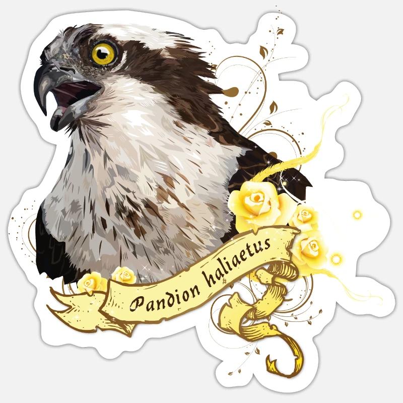 Osprey - Sticker size S (10 x 10 cm) - white matte