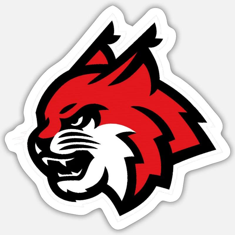 Luchs - Sticker Größe S (10 x 10 cm) - Mattweiß