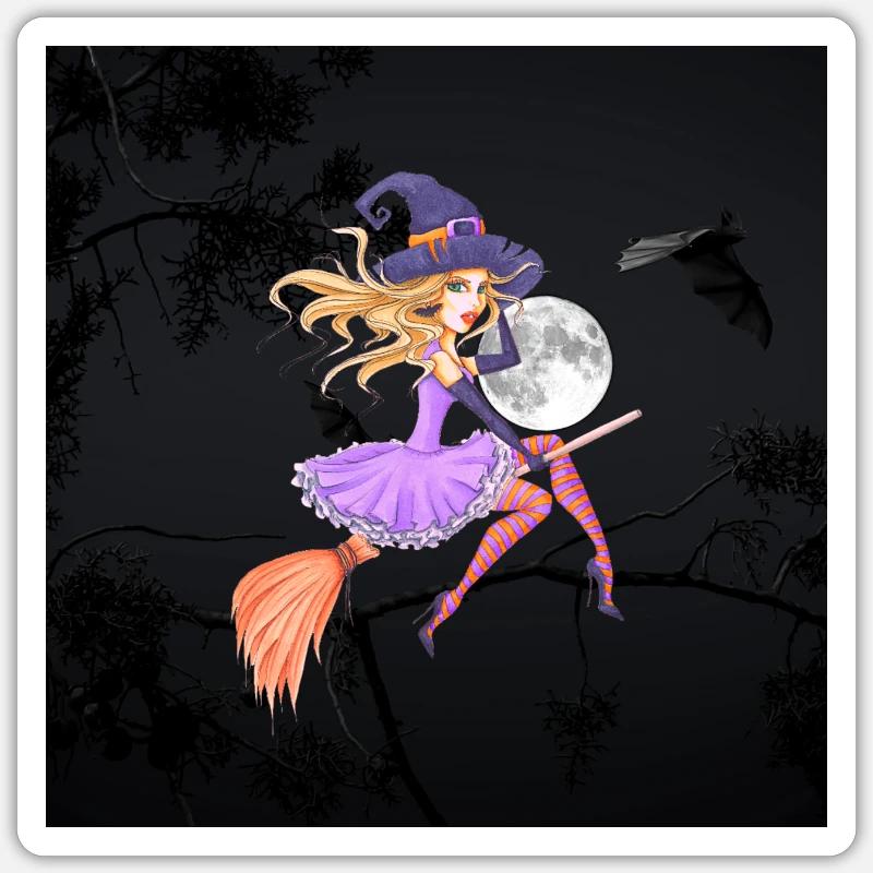 Sorcière Sticker taille S (10 x 10 cm)
