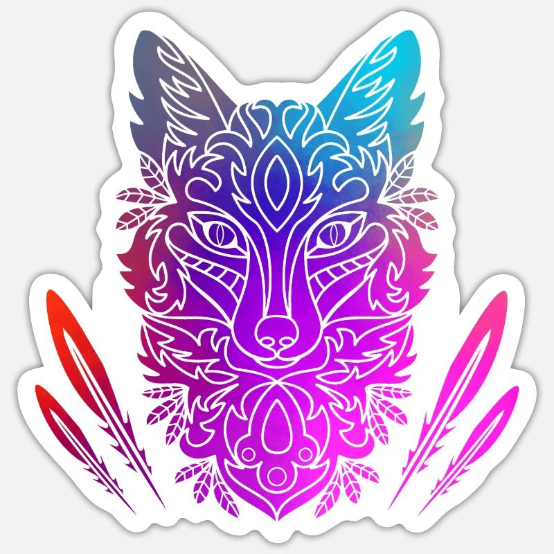 Fox Sticker size S (10 x 10 cm)