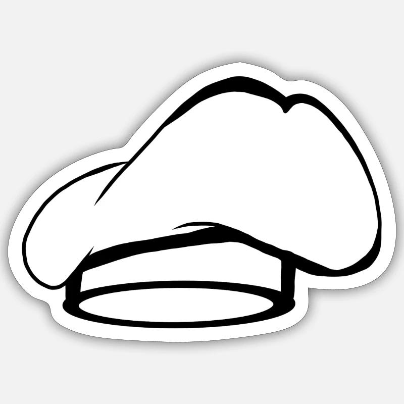 Cappello cuoco cuoco cuoco cappello cuoco cuoco cuoco panettiere Adesivo