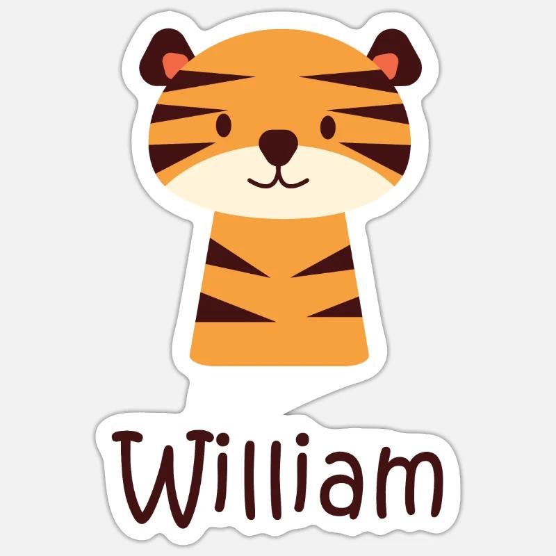 William Sticker size S (10 x 10 cm)