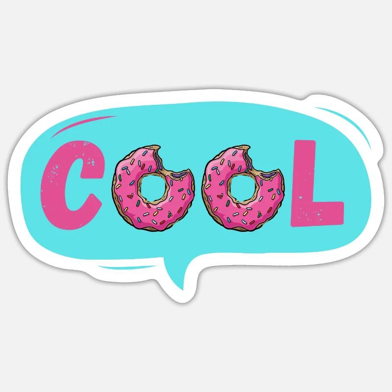COOL ! - Sticker taille S (10 x 10 cm) - blanc mat