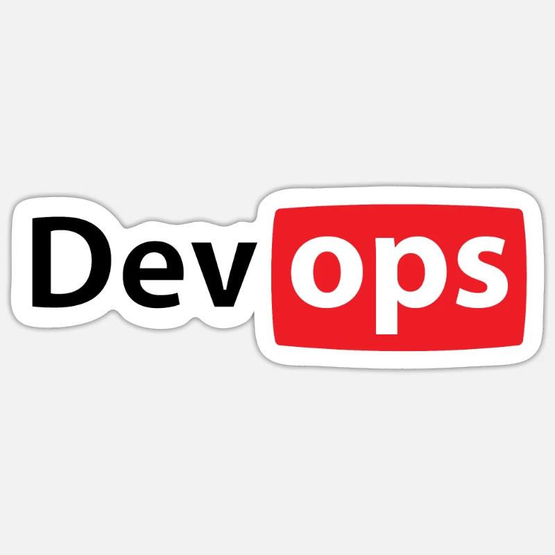 devopstube - Sticker Größe S (10 x 10 cm) - Mattweiß