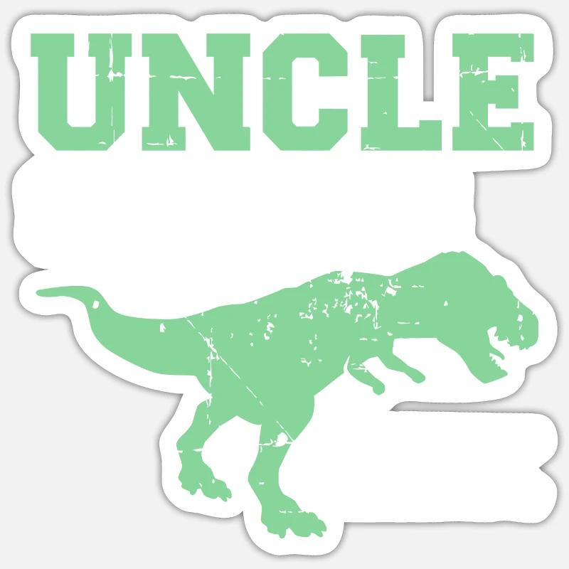 uncle - Sticker size S (10 x 10 cm) - white matte