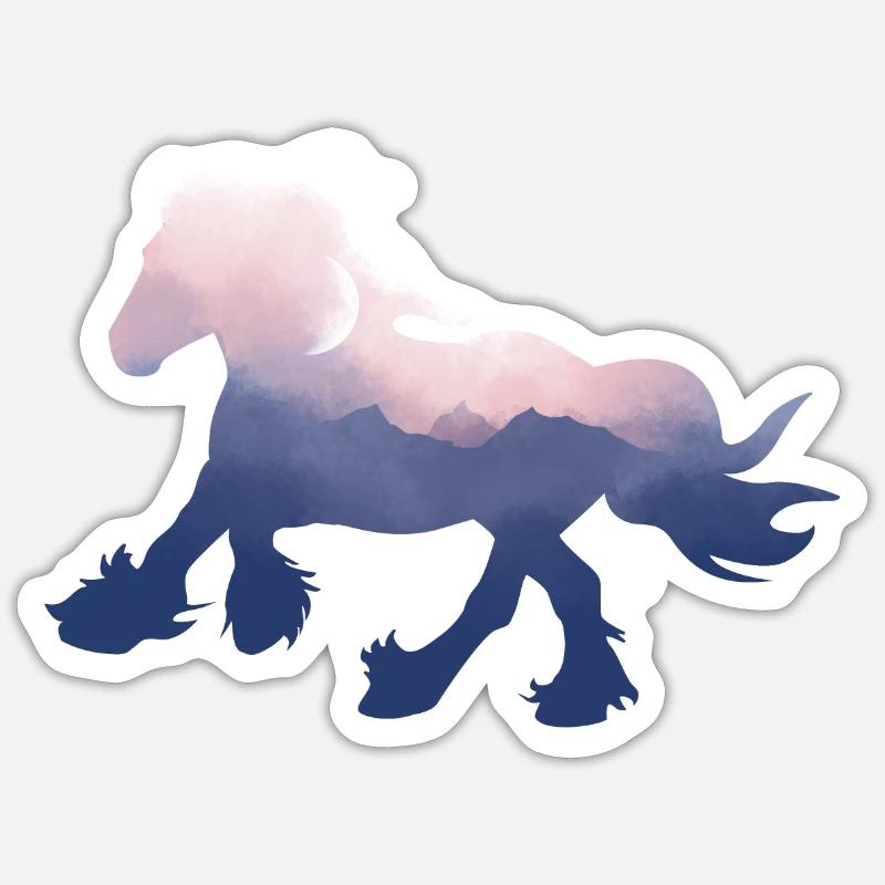 Tinker magic night - Sticker size S (10 x 10 cm) - white matte