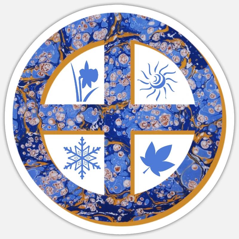 sun cross e 112 - Sticker size S (10 x 10 cm) - white matte