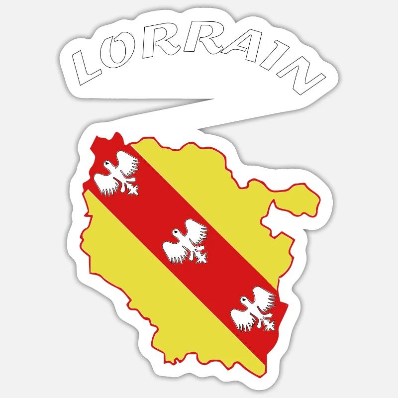 lorrain - Sticker taille S (10 x 10 cm) - blanc mat