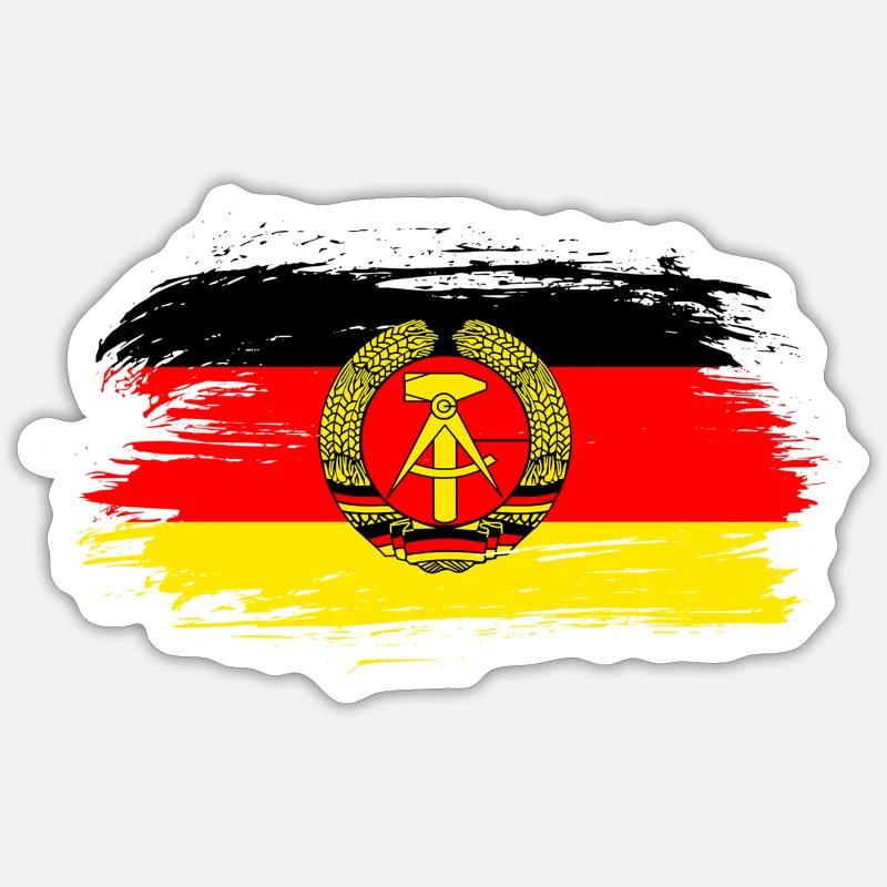 GDR Flags Design / Gift Idea Sticker size S (10 x 10 cm)