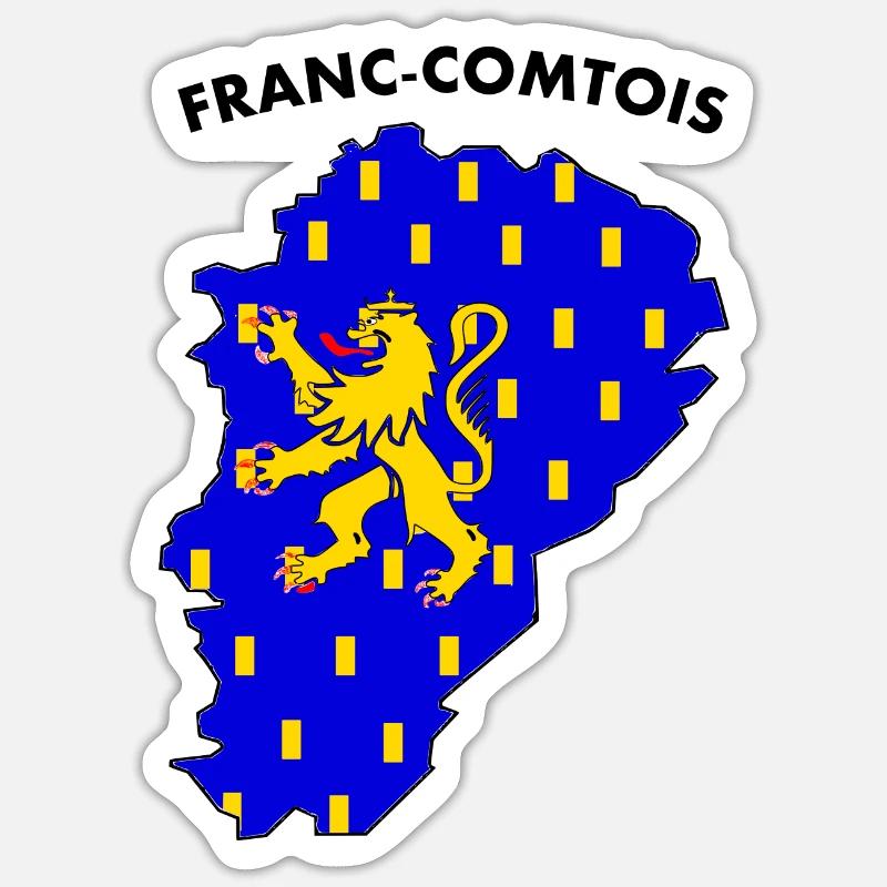franc-comtois - Sticker size S (10 x 10 cm) - white matte