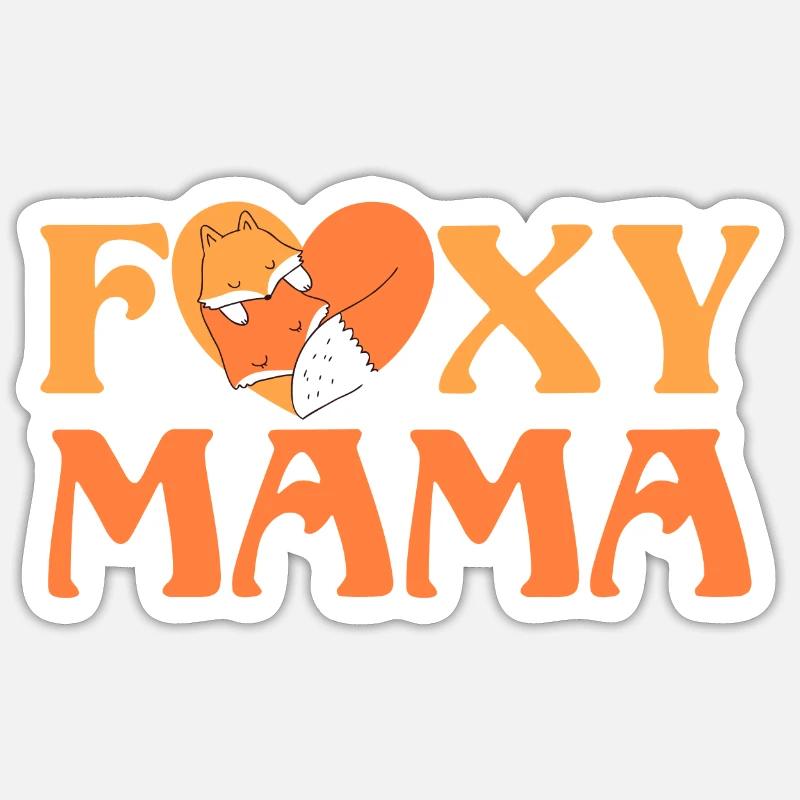 Fuchs Spruch Geschenk Sticker Größe S (10 x 10 cm)