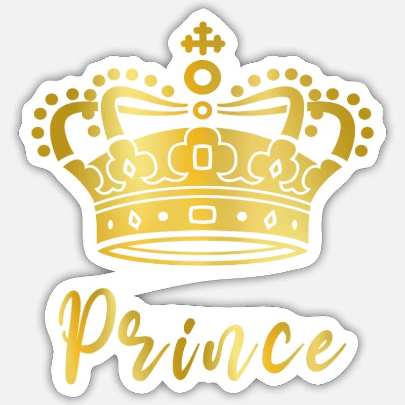 Prince - Sticker taille S (10 x 10 cm) - blanc mat