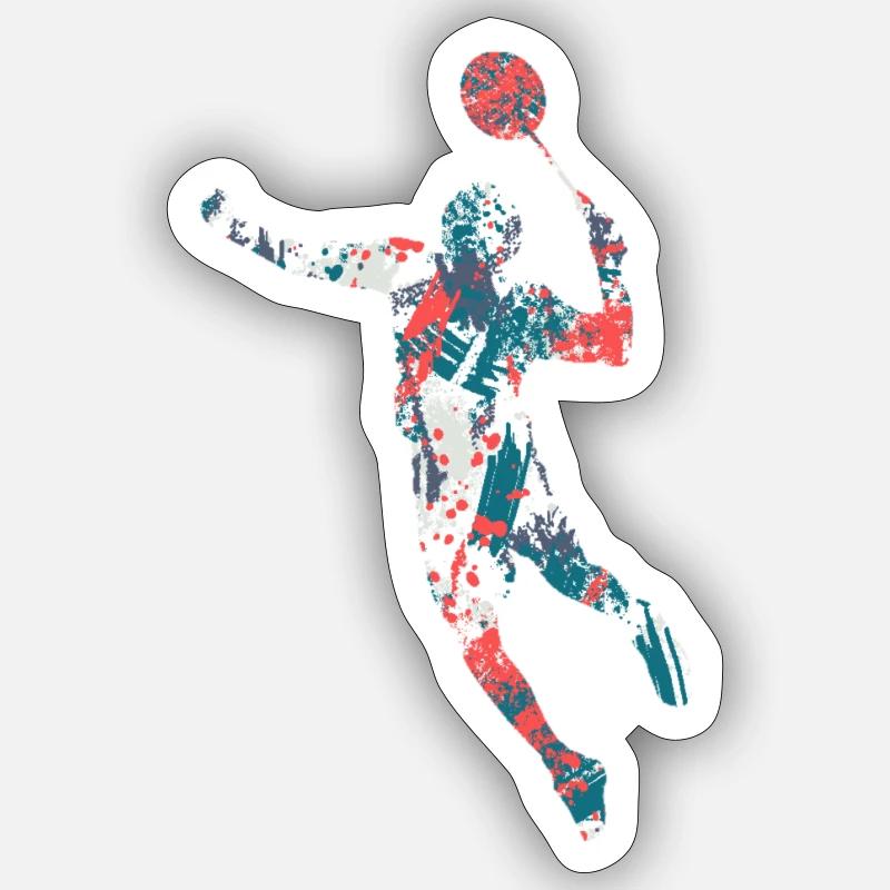 badminton - Sticker size S (10 x 10 cm) - white matte