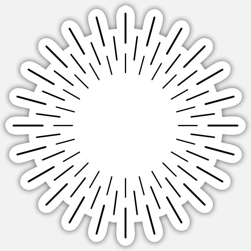 abstract fireworks Sticker size S (10 x 10 cm)