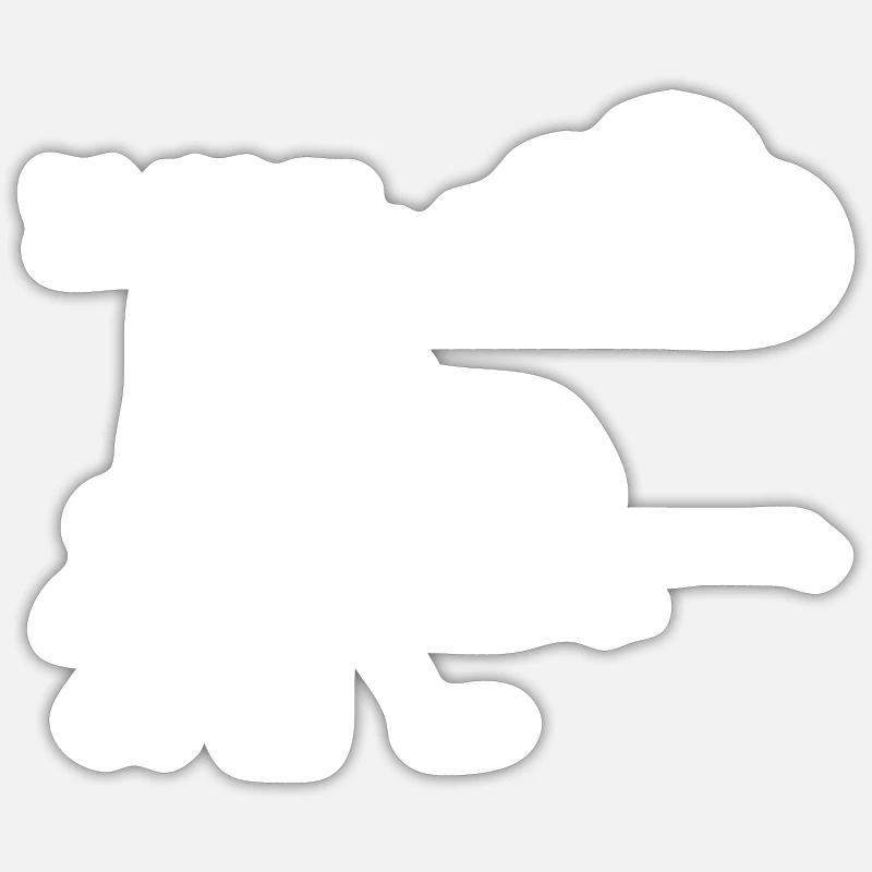 Cloud Witz ITler Programmierer Computerfachmann Sticker Größe S (10 x 10 cm)