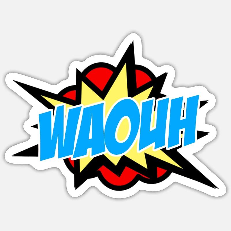 Cloud Wow Sticker size S (10 x 10 cm)