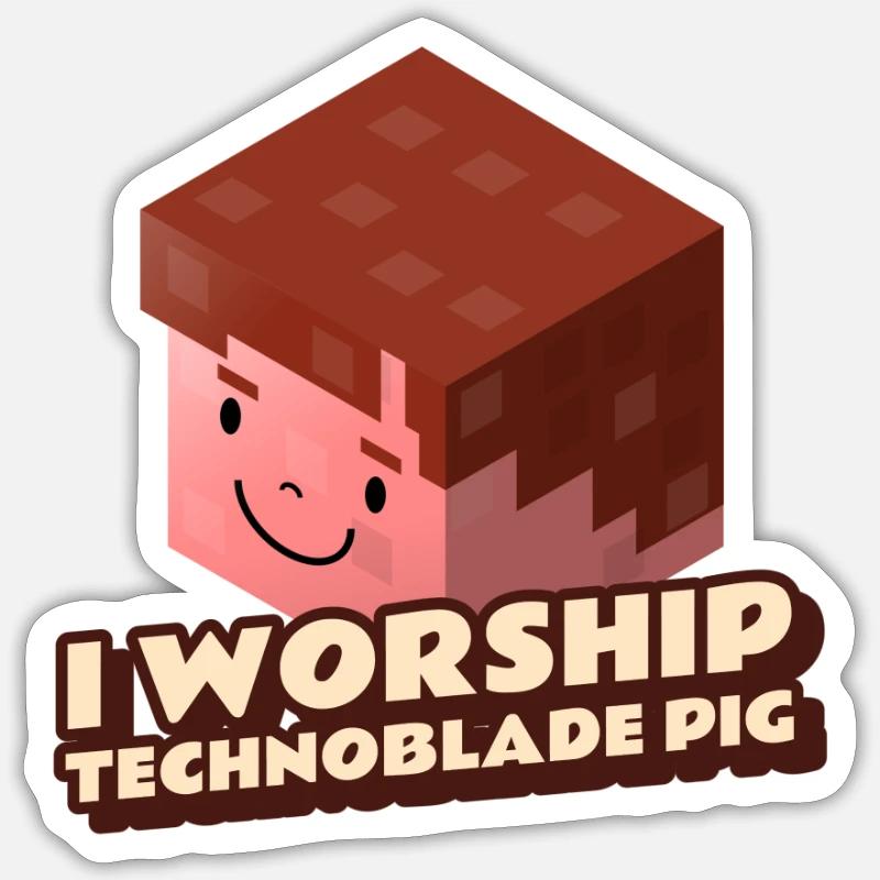 technoblade Sticker size S (10 x 10 cm)