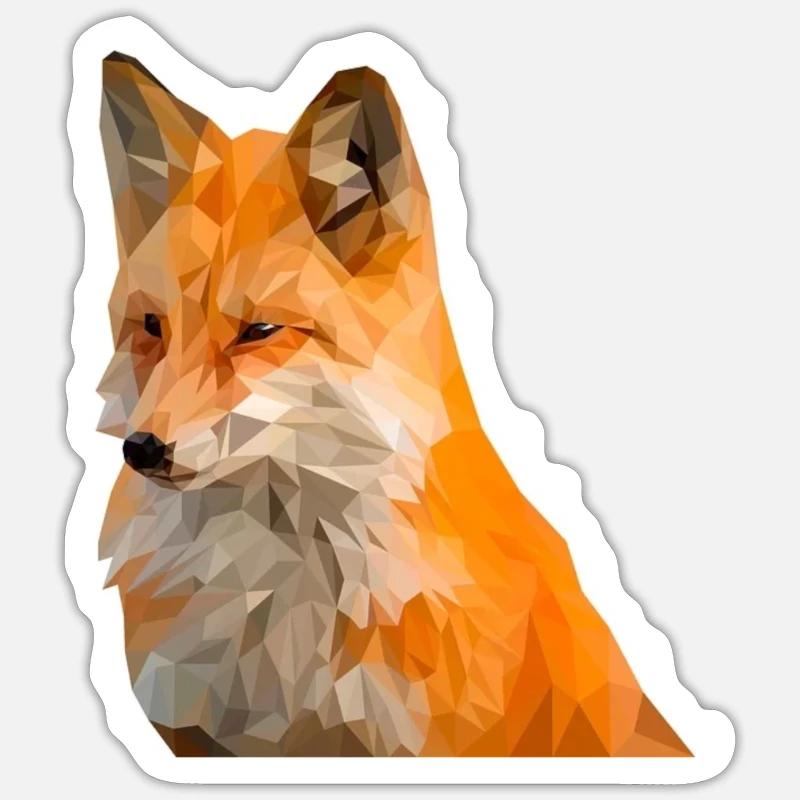 Fox Sticker size S (10 x 10 cm)