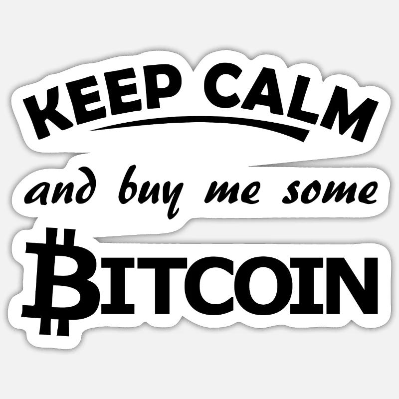Bitcoin - Sticker size S (10 x 10 cm) - white matte