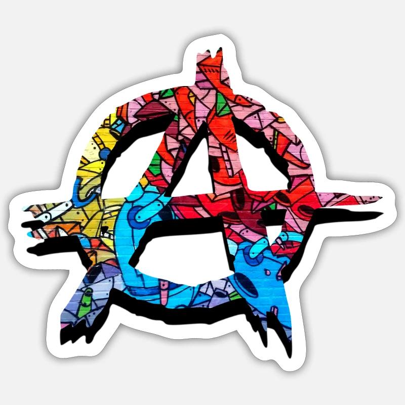 Anarchy - Sticker size S (10 x 10 cm) - white matte