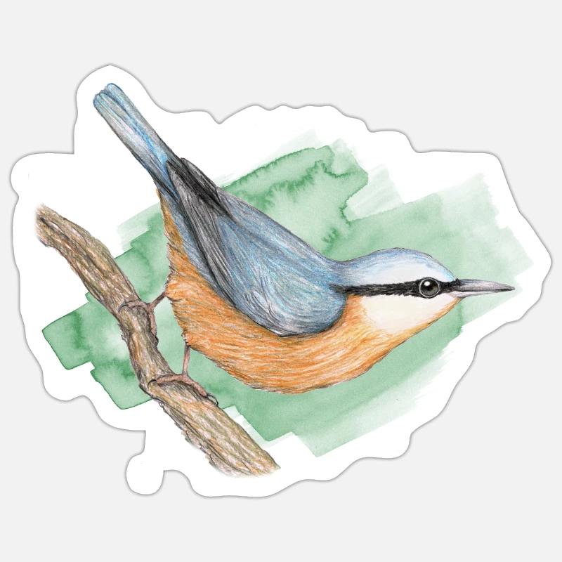 Nuthatch Sticker size S (10 x 10 cm)