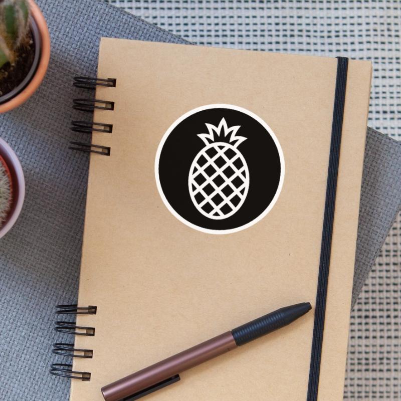 pineapple Sticker size S (10 x 10 cm)