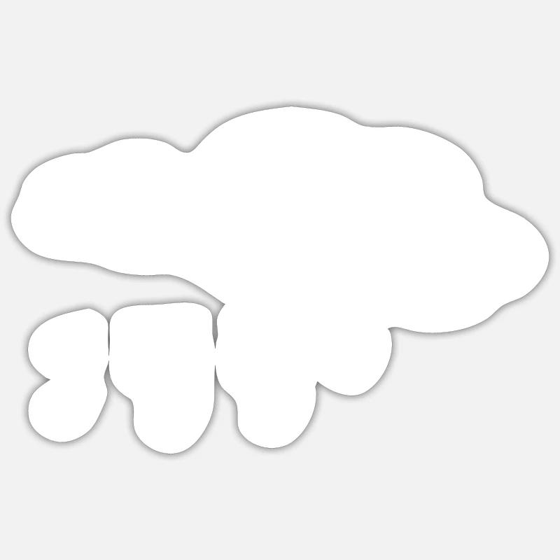 rain cloud Sticker size S (10 x 10 cm)