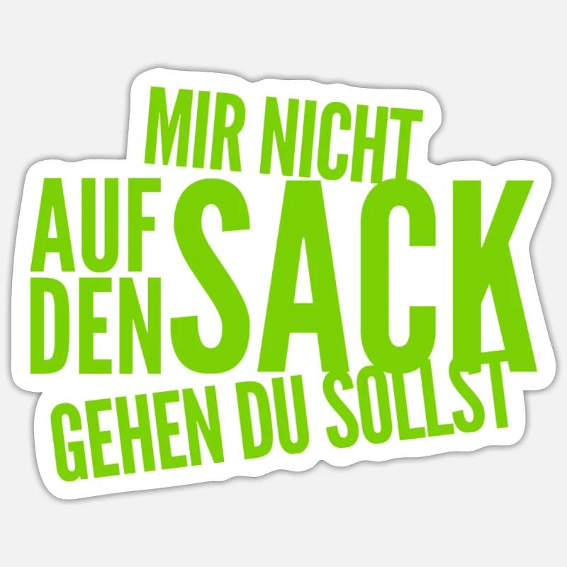 du bist eine Nervensäge - Sticker Größe S (10 x 10 cm) - Mattweiß