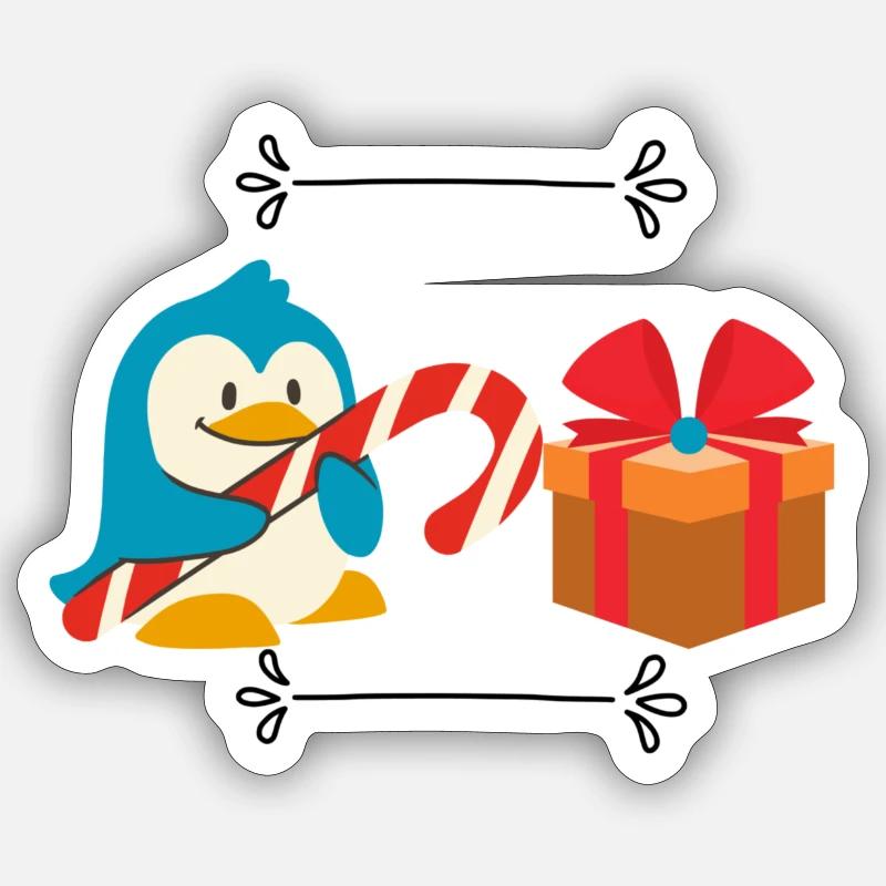Weihnachtsgeschenk - Weihnachtsgeschenk Sticker Größe S (10 x 10 cm)