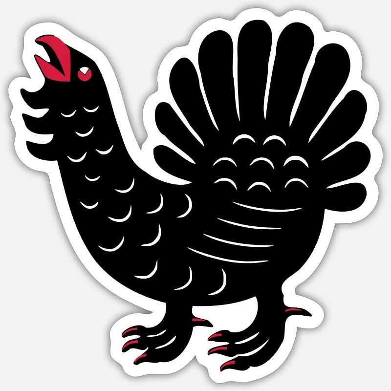 Mittelfinnland - Sticker Größe S (10 x 10 cm) - Mattweiß