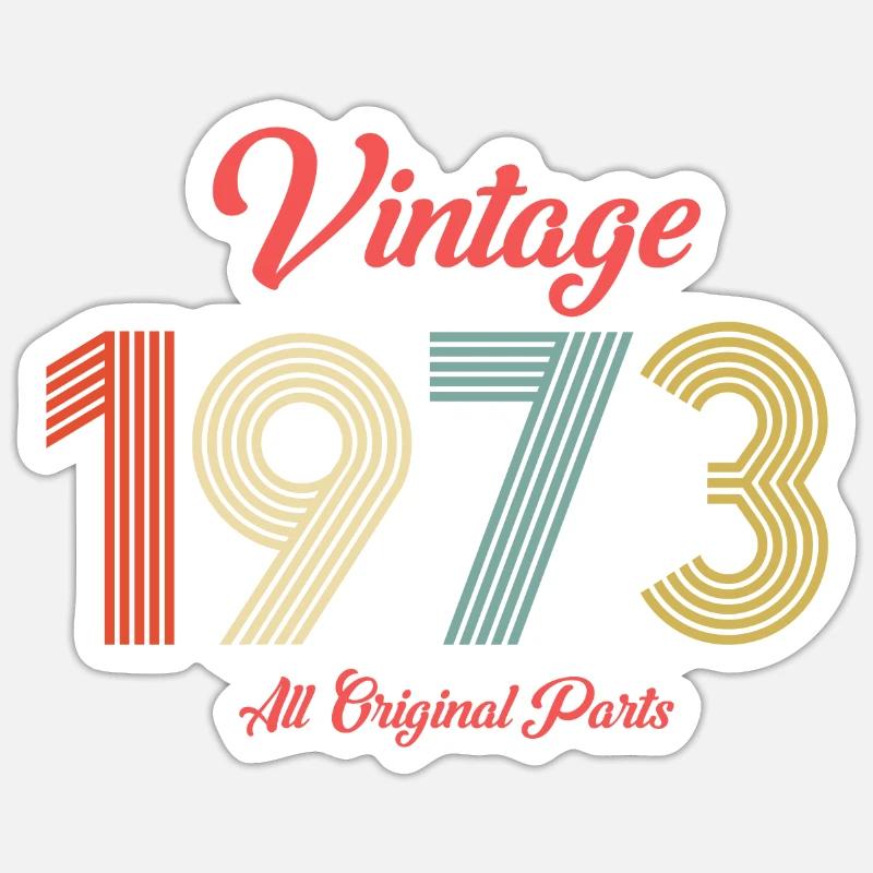 1973 - Sticker size S (10 x 10 cm) - white matte