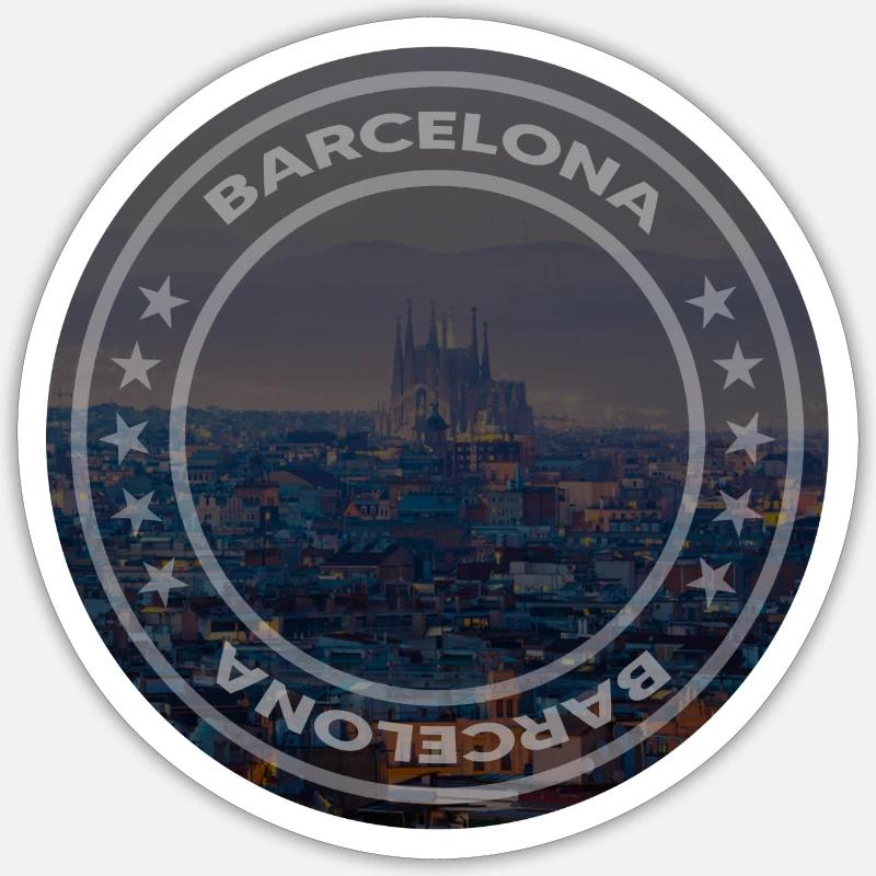 Barcelone Sticker taille S (10 x 10 cm)