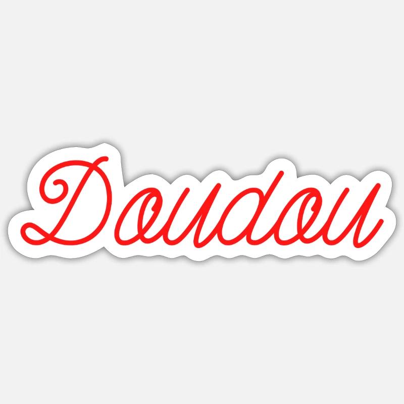 DOUDOU idée cadeau accessoire et tshirt Sticker taille S (10 x 10 cm)