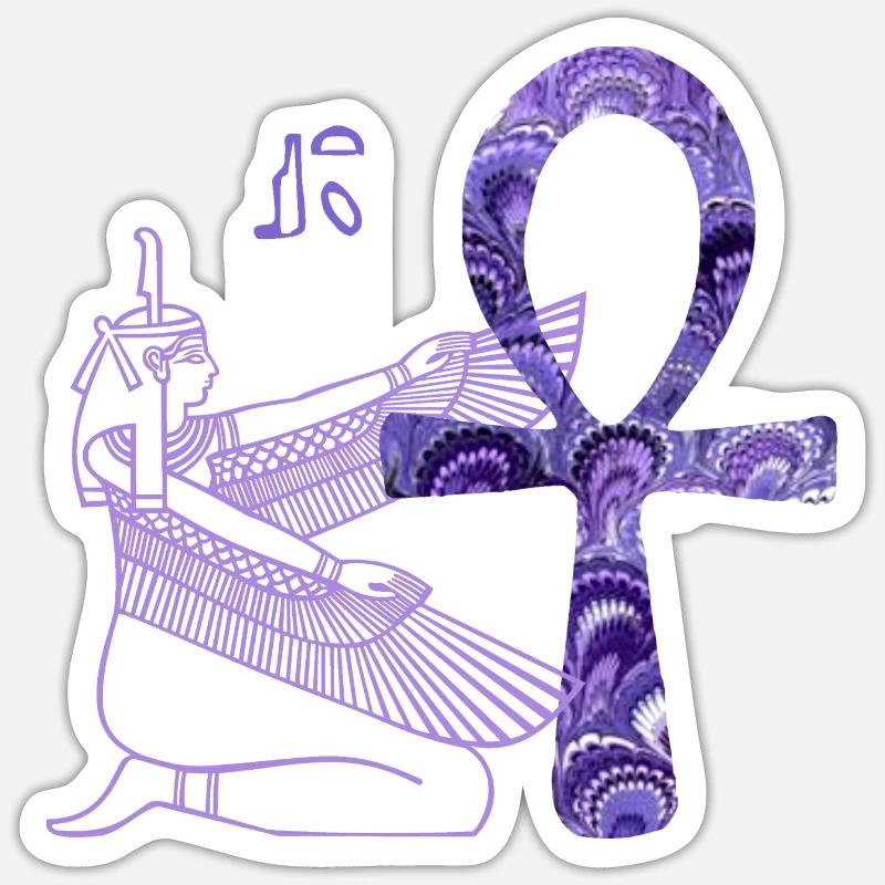anch e 76 with goddess isis Sticker size S (10 x 10 cm)