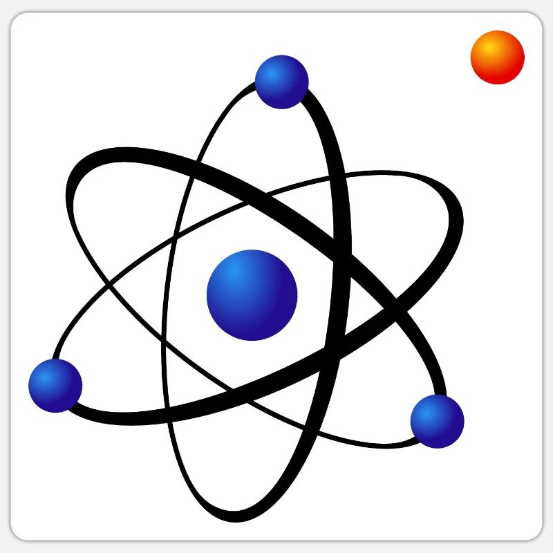 Electron libre style NASA Sticker taille S (10 x 10 cm)