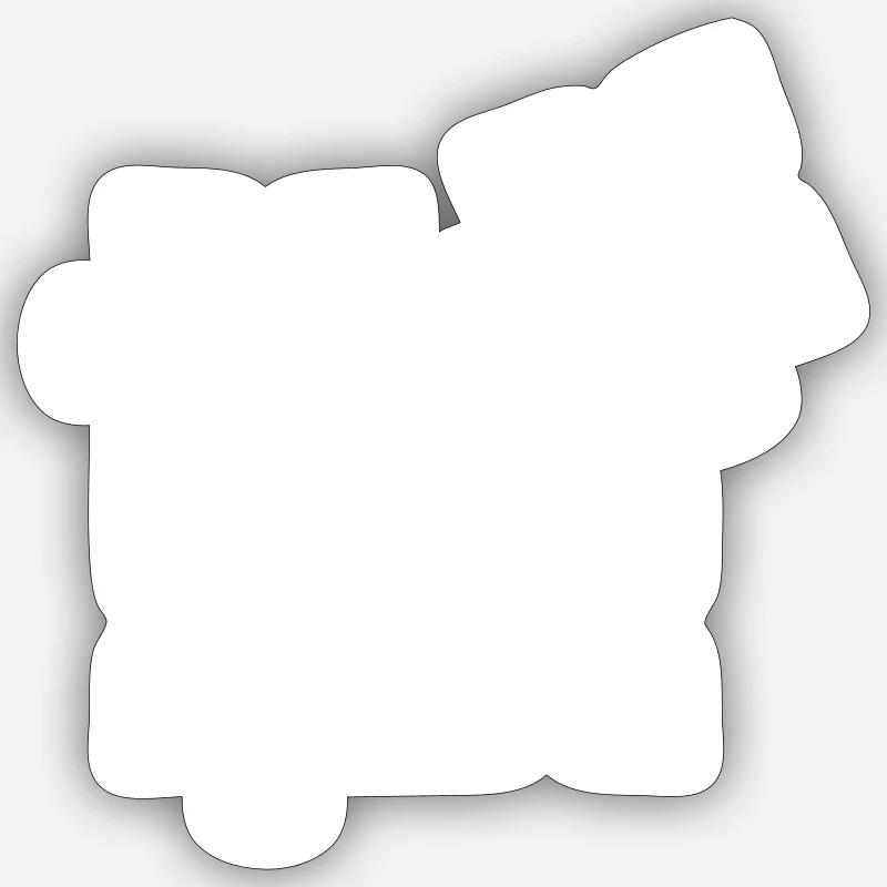 Puzzle - Sticker Größe S (10 x 10 cm) - Mattweiß