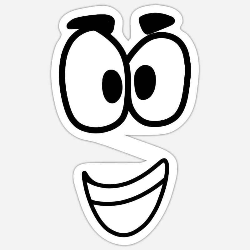 Comics Comicfigur Cartoon Sticker Größe S (10 x 10 cm)