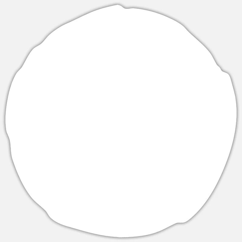 circle - Sticker size S (10 x 10 cm) - white matte