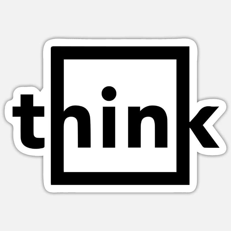 Think Sticker size S (10 x 10 cm)