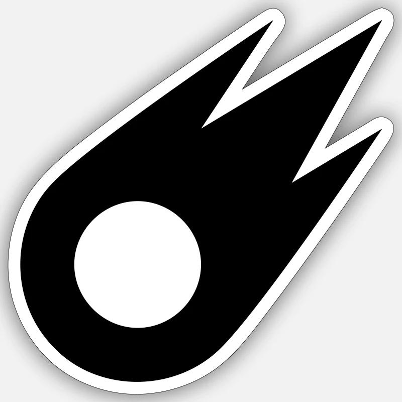 comet - Sticker size S (10 x 10 cm) - white matte