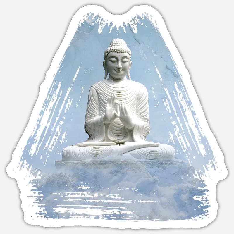 buddha 1 Sticker taille S (10 x 10 cm)