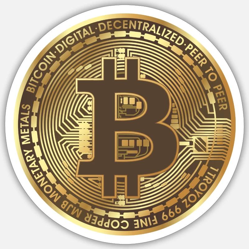 Bitcoin - Sticker size S (10 x 10 cm) - white matte