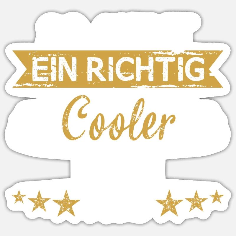 Koch Chefkoch kochen Küche Beruf Spruch - Sticker Größe S (10 x 10 cm) - Mattweiß