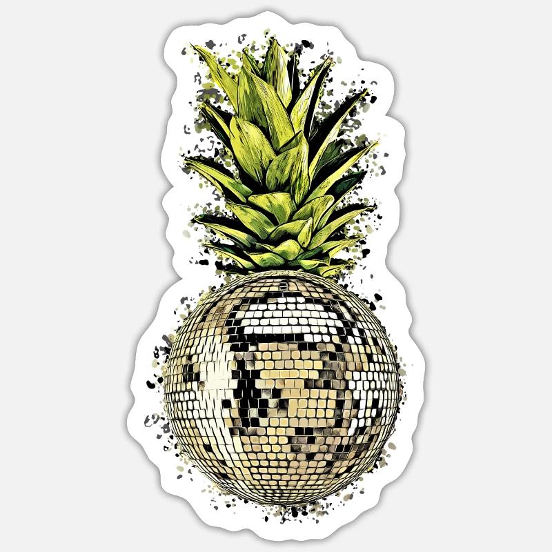 Disco - Sticker size S (10 x 10 cm) - white matte