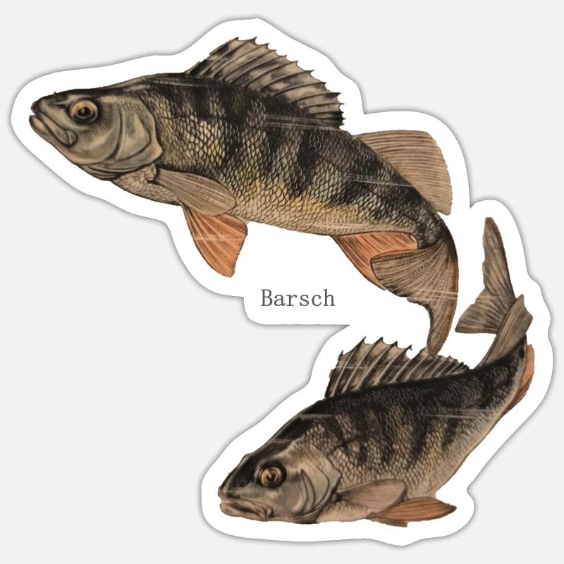perch - Sticker size S (10 x 10 cm) - white matte